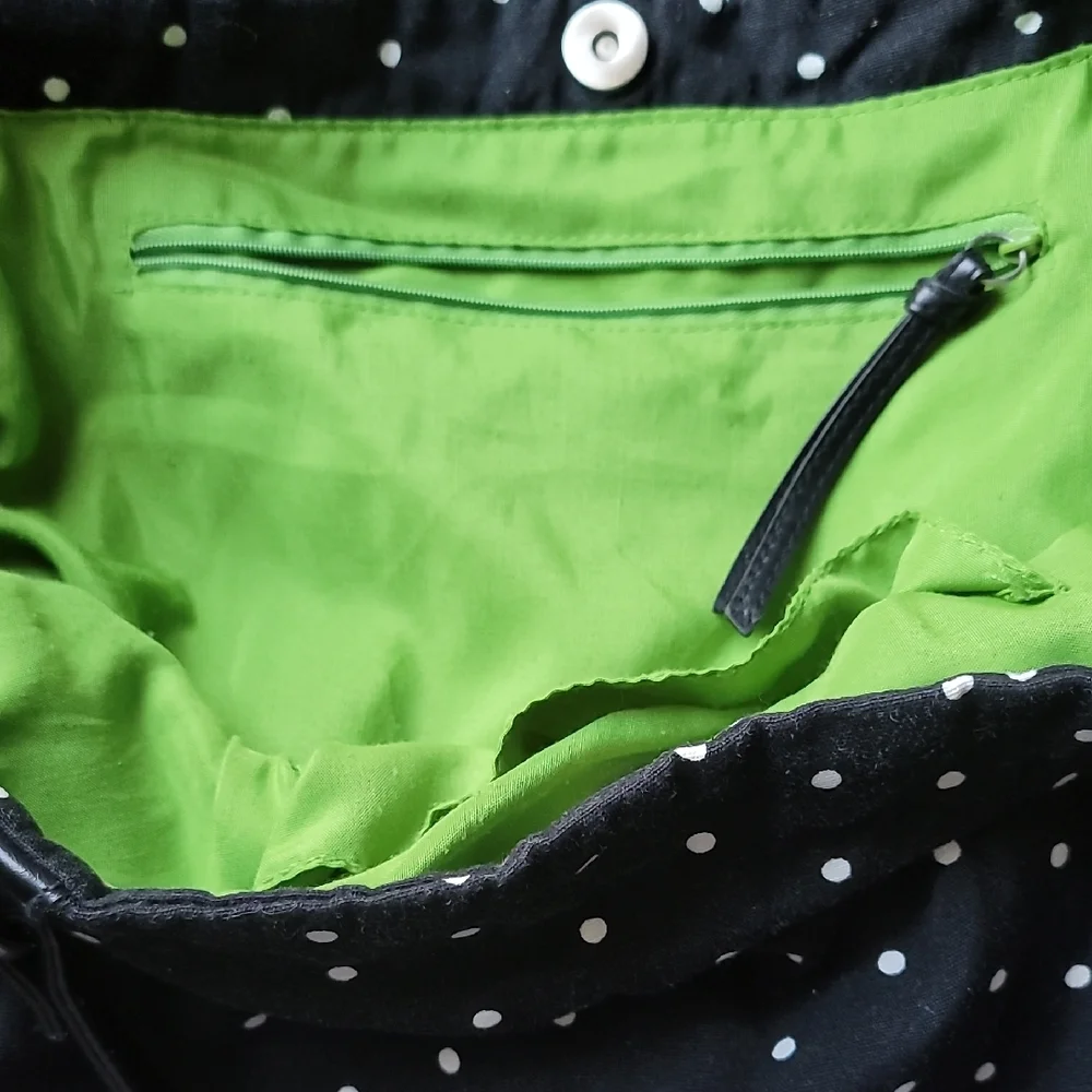 🍂Target Black and White Polka Dot Shoulder Bag - Picture 4 of 10